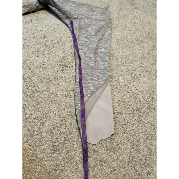Lululemon Wunder Under‎ Crop II Roll Down Mesh Wee Are From Space Silver Spoon 4 - Picture 3 of 5